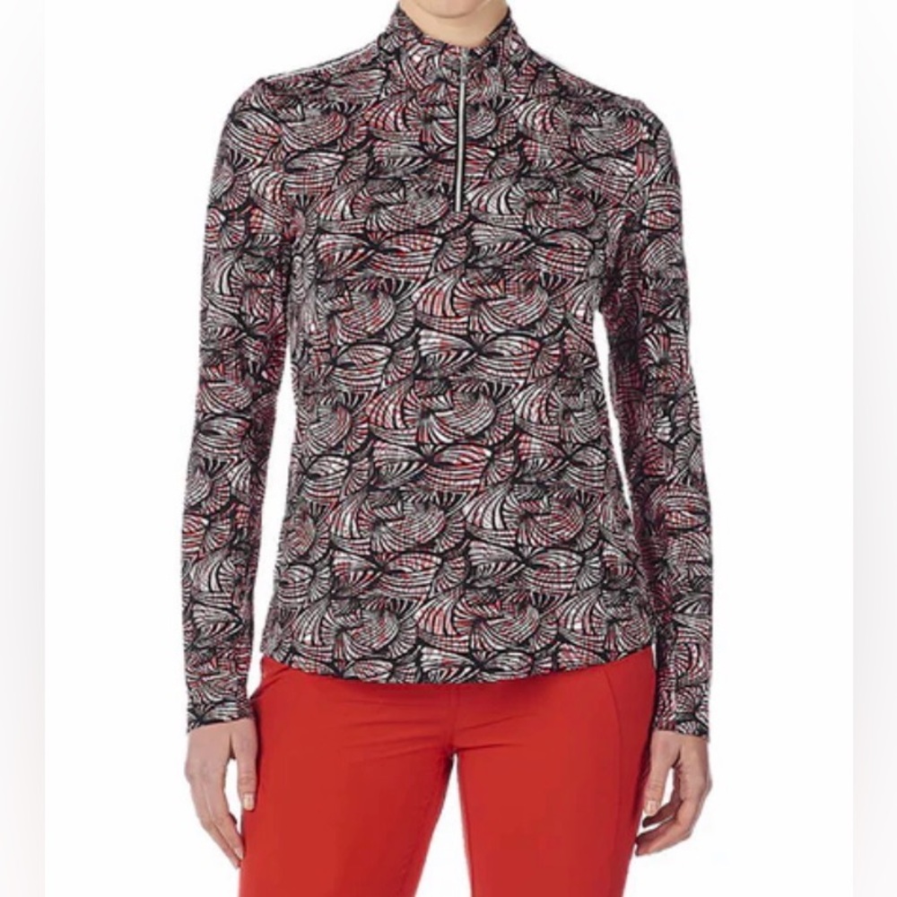 NVO Sports Lizzie 1/4 Zip Long Sleeve‎ Sun Shirt Women’s Size Small